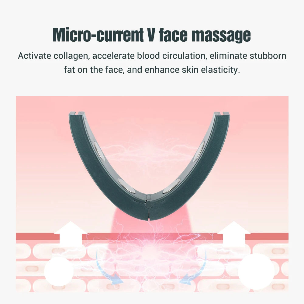 Electric V-face Face Lift Device 6Mode Heated Skin