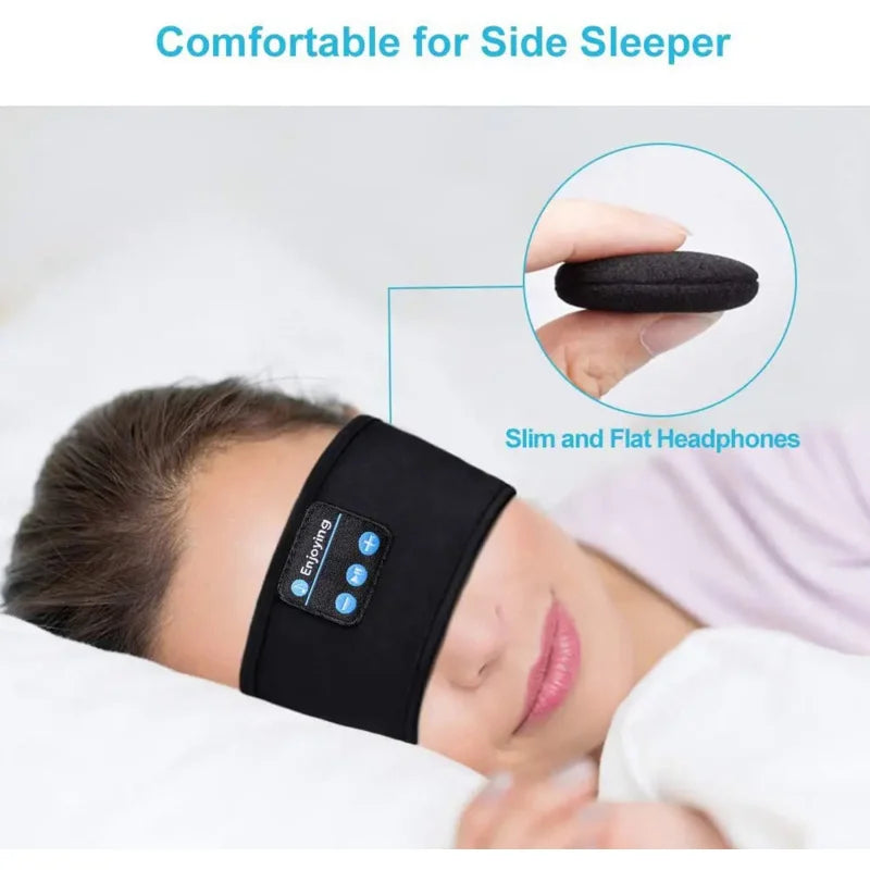 Bluetooth Sleeping Headphones Sports Headband Thin Soft