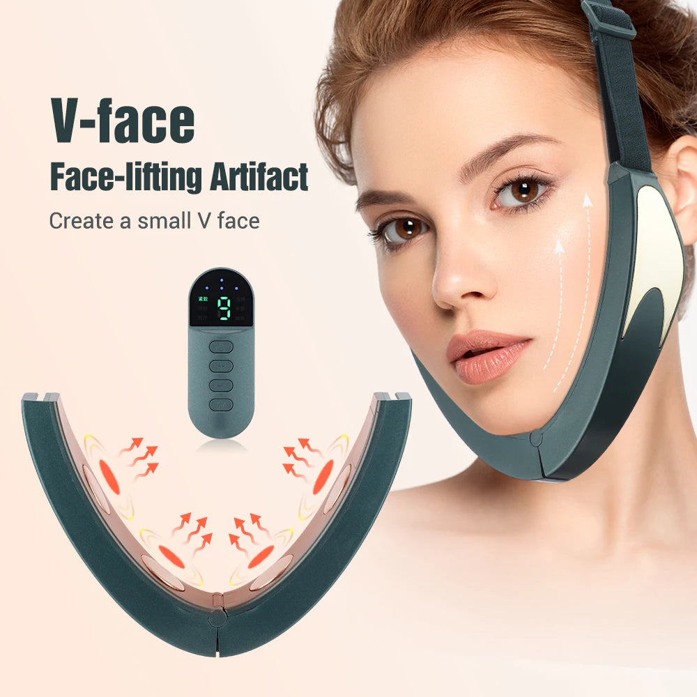 Electric V-face Face Lift Device 6Mode Heated Skin