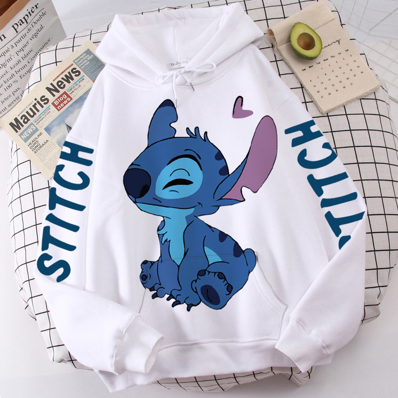 Disney Hoodie Fashion Stitch Angel Monster Letter