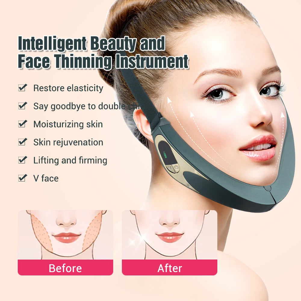 Electric V-face Face Lift Device 6Mode Heated Skin