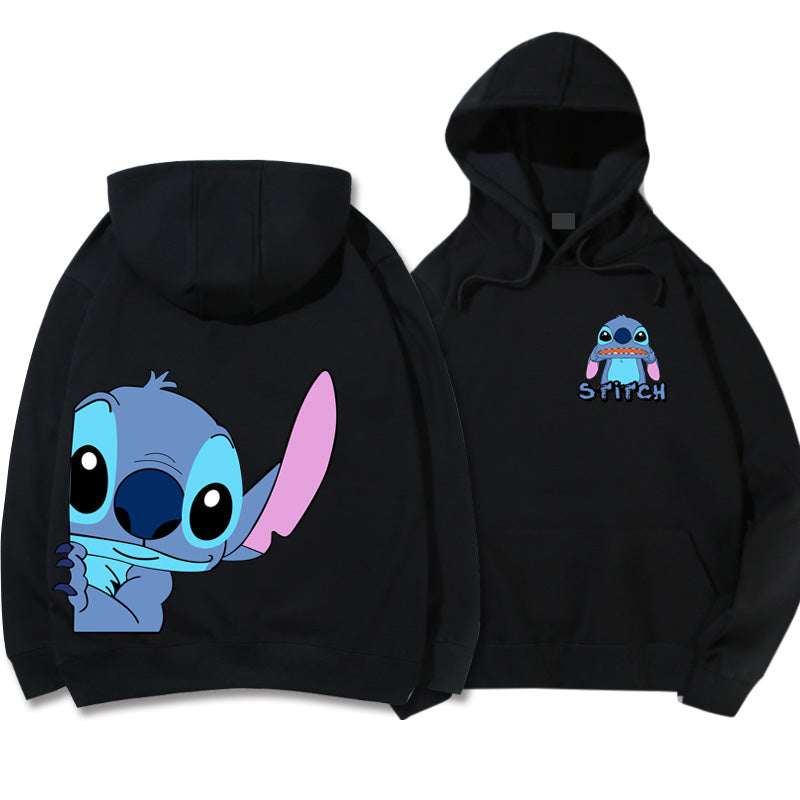 Disney Hoodie Fashion Stitch Angel Monster Letter