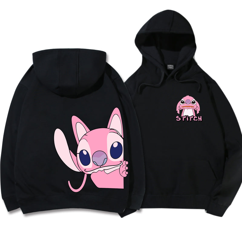 Disney Hoodie Fashion Stitch Angel Monster Letter