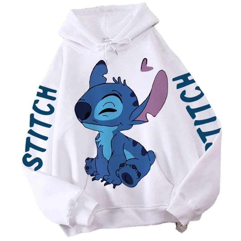 Disney Hoodie Fashion Stitch Angel Monster Letter